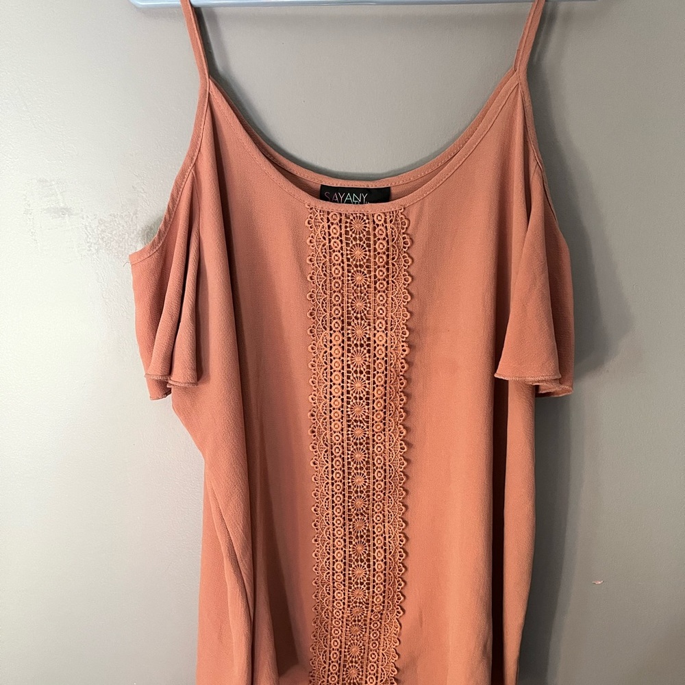 Say Anything Cold Shoulder Top in 1x